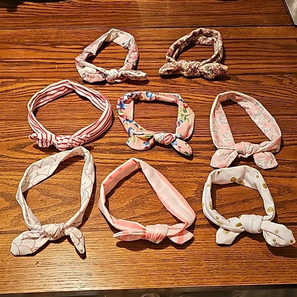 8 Headbands Size 0-6 Months